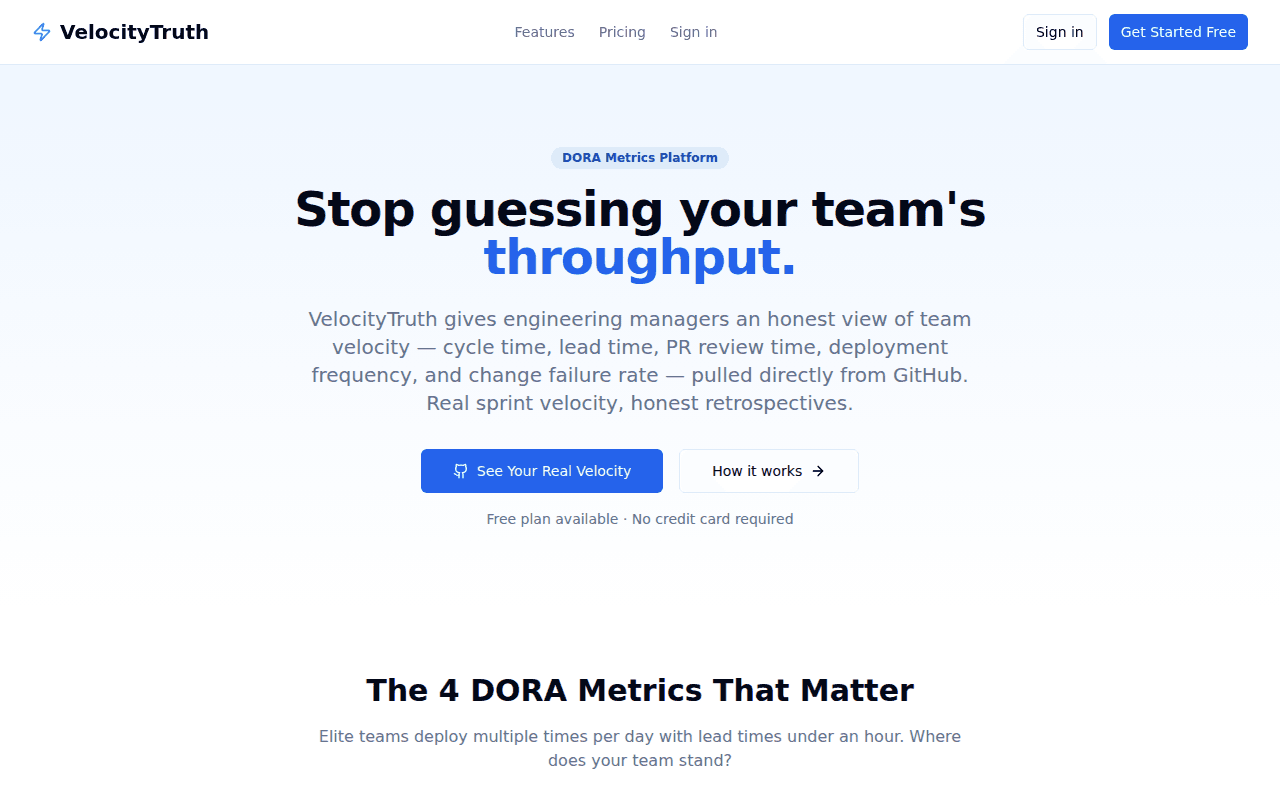 velocity-truth screenshot